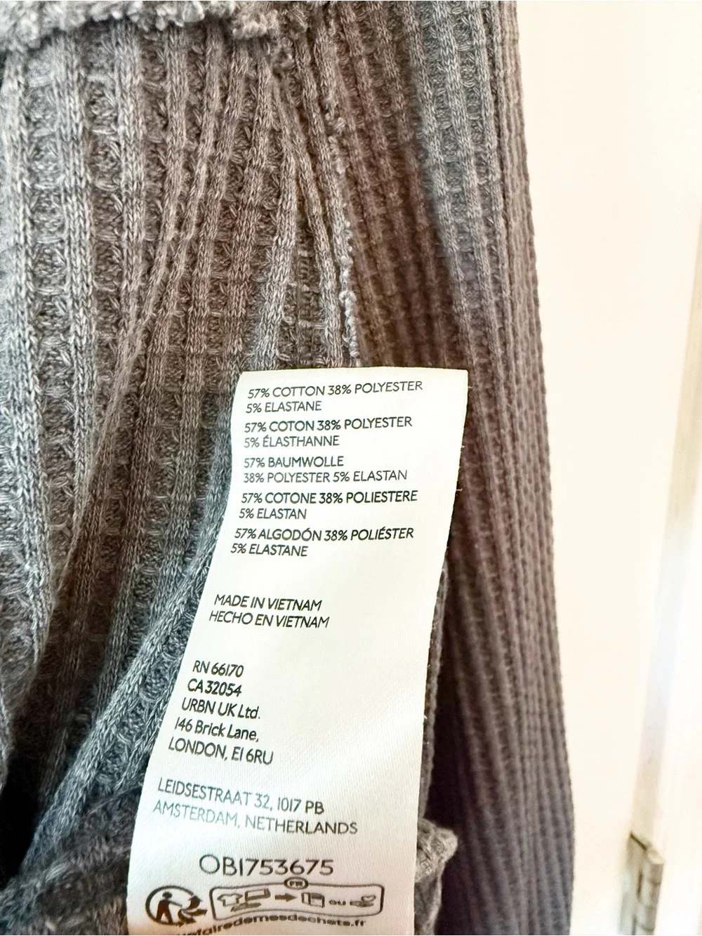 Free People Coraline Oversized Thermal Shirt Slouchy Sz Medium